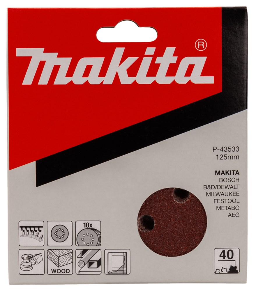 MAKITA SCHUURSCHIJF 125MM A40 VELCRO P-43533