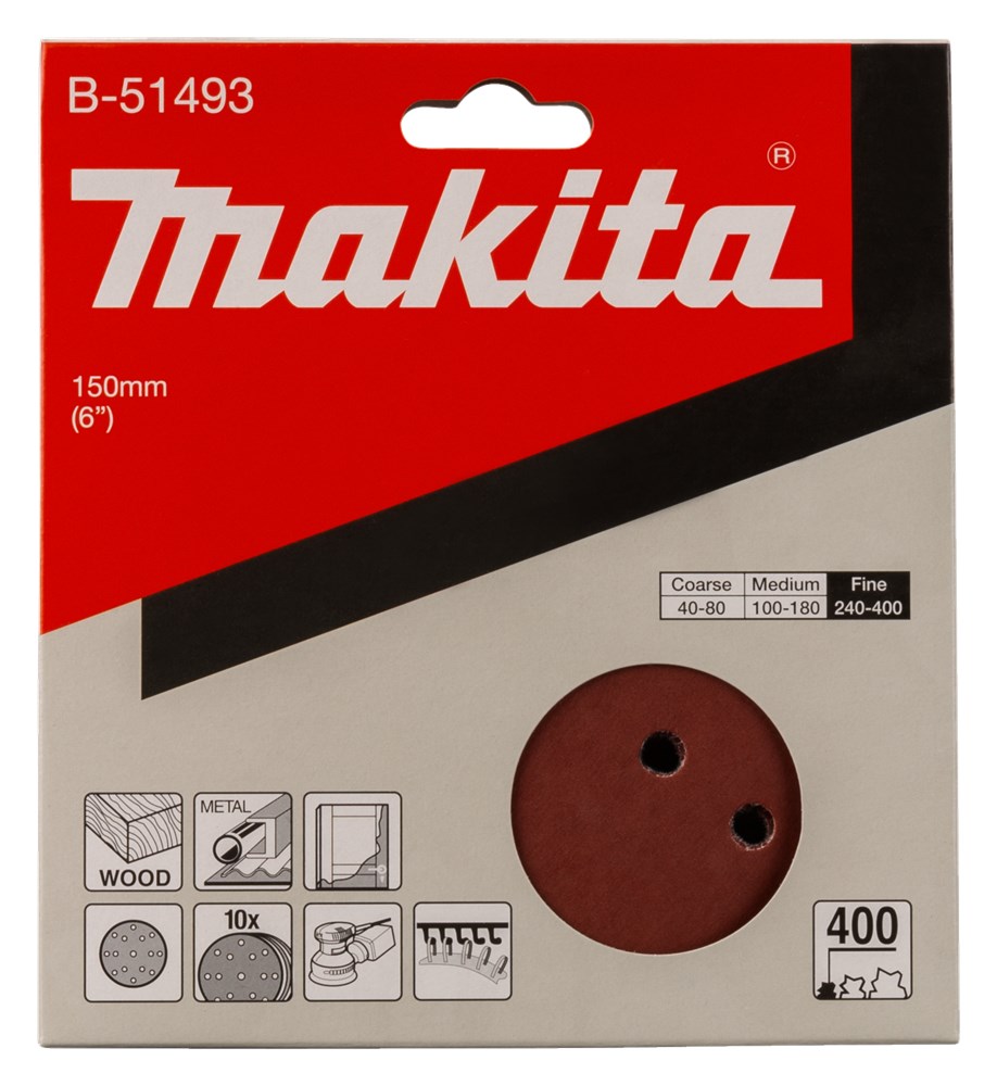 MAKITA SCHUURSCHIJF 150MM A400 VELCRO B-51493