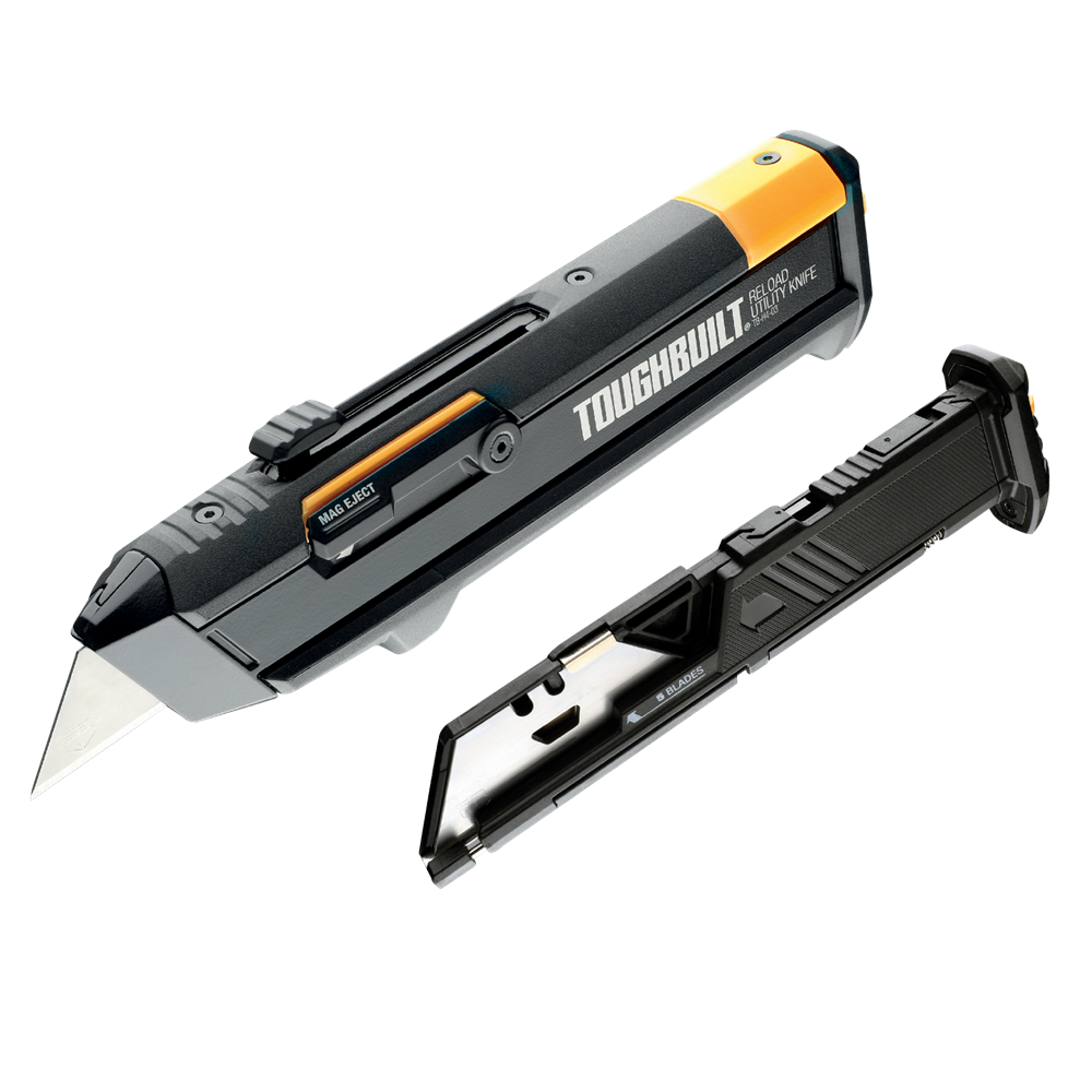 ToughBuilt Reload Utility Knife with 2 Mags &amp; 10 Blades