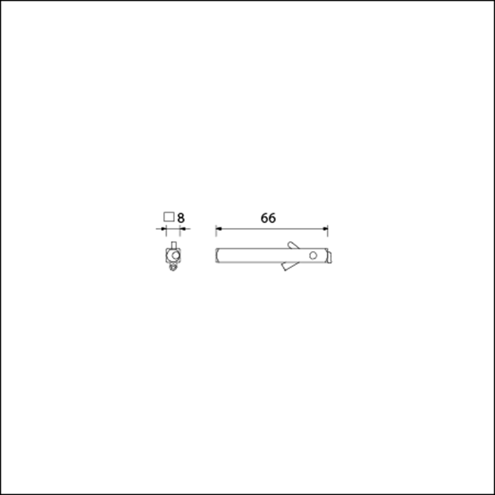 T-wisselquickstift kantelaar 66mm