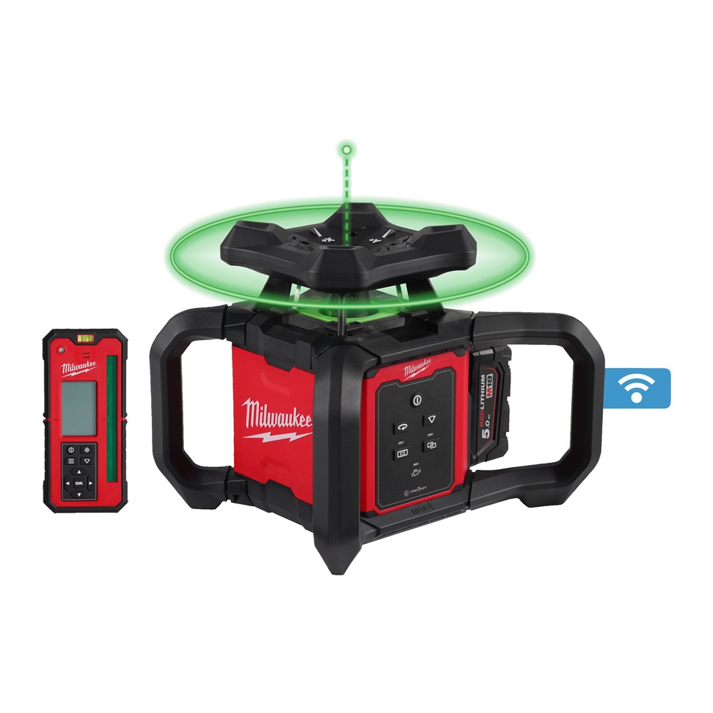 Afbeelding voor M18™ 300 m groene horizontale verticale roterende laser met ONE-KEY™ M18 RLOHVG300-501C