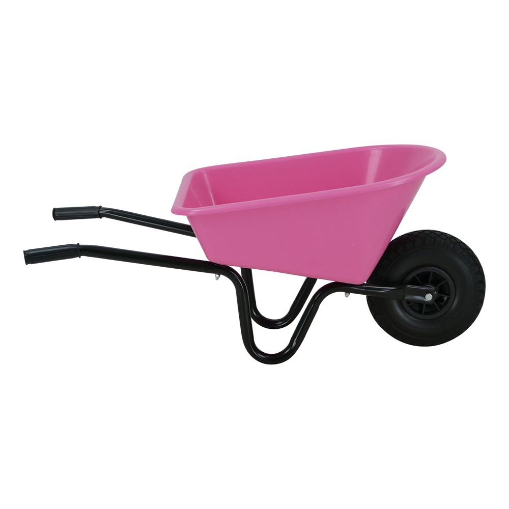 childrens pink wheelbarrow