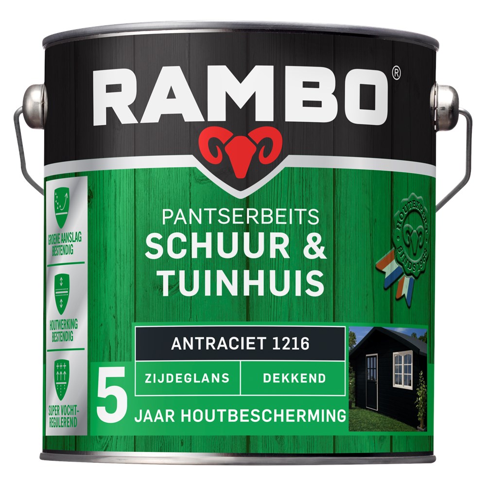 Rambo pantserbeits schuur en tuinhuis dekkend (2)