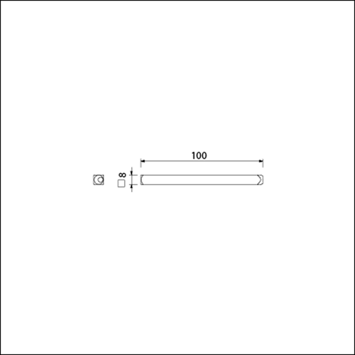 T-quickstift 8x100mm