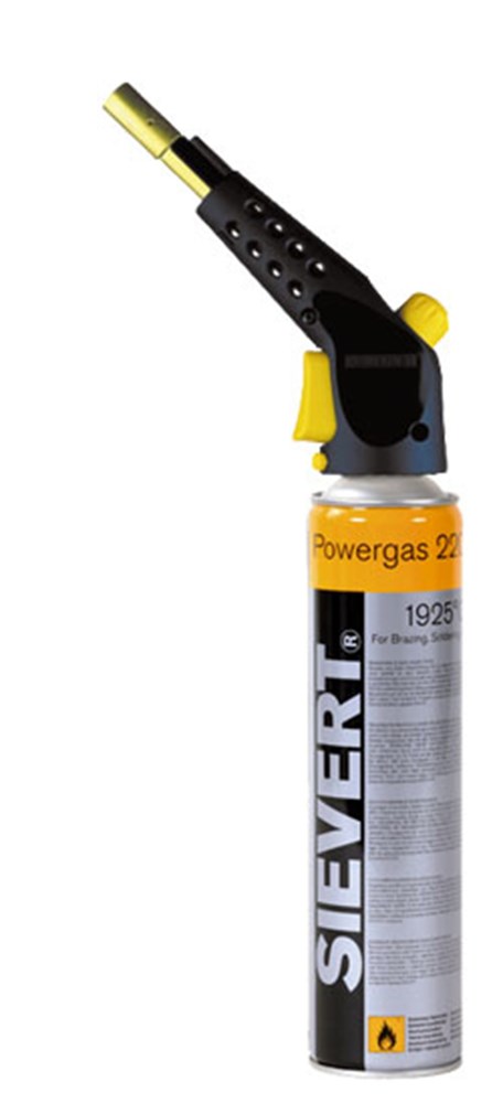 Sievert Gasbrander Powerjet 2235 EU aansluiting compleet met gasbus 336 gram Polvo bv