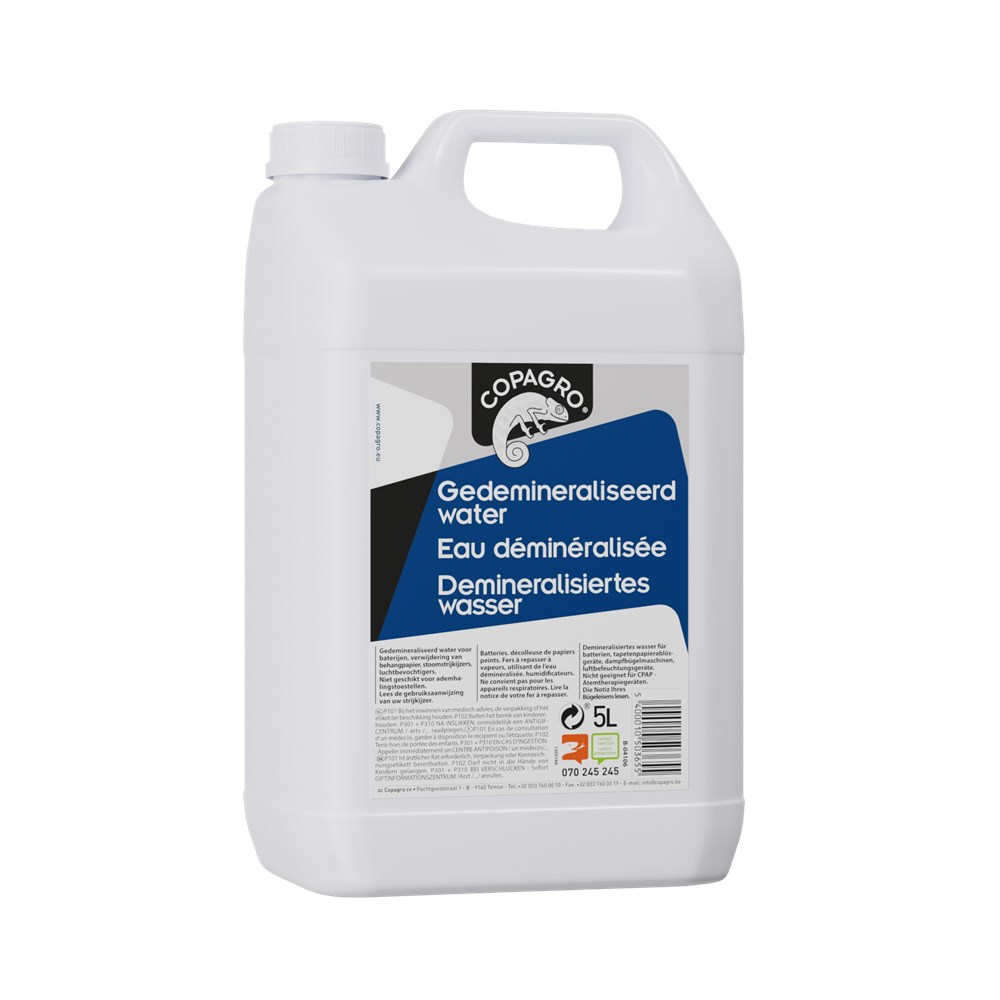 Afbeelding voor COPAGRO GEDEMINERALISEERD WATER 5L