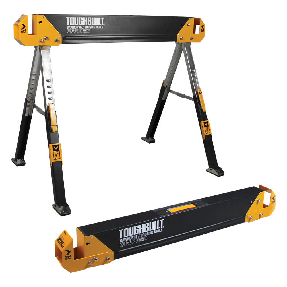 ToughBuilt C650 Sawhorse / Jobsite Table (2pk)