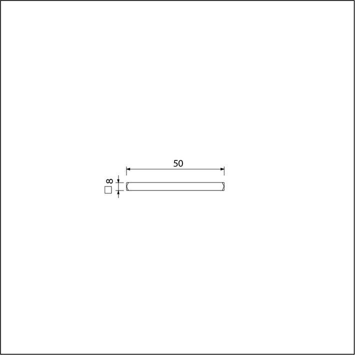 T-wc stift 8x50