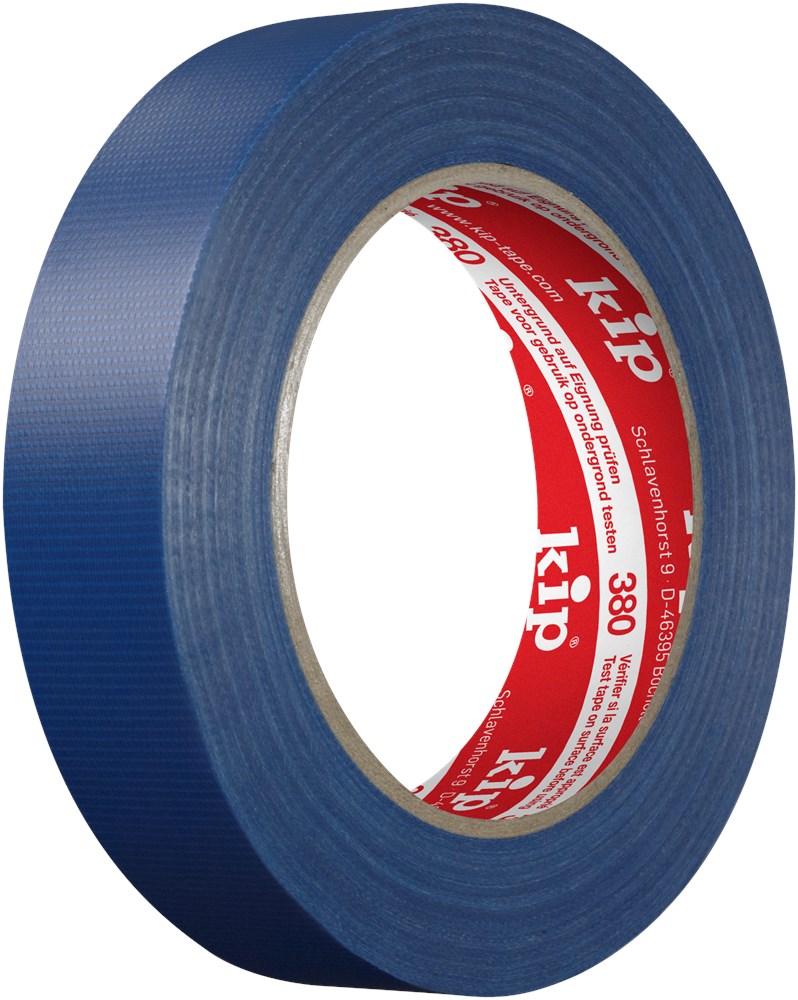 Kip textiel fineline tape 380 blauw rol 50 meter (1)