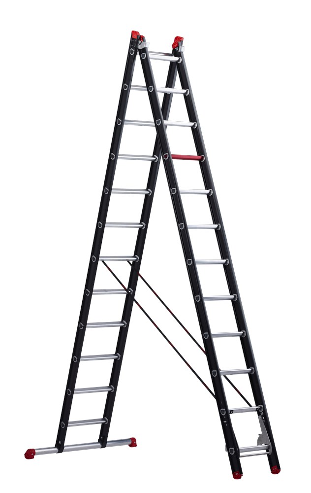 Intact Verschuiving winkel Aluminium ladder (gecoat) - 2-delig reform - Mounter | Thiry Paints