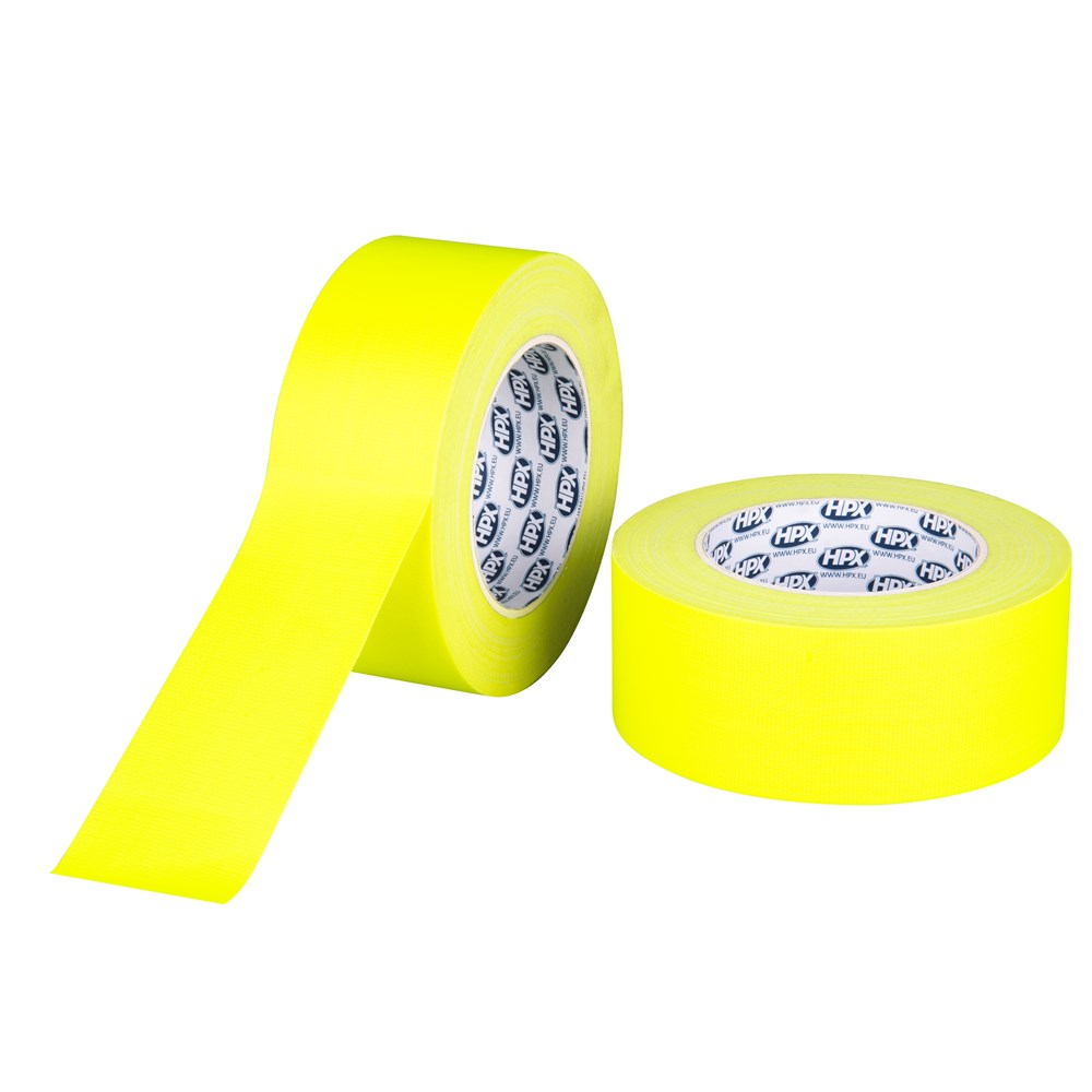 HPX gaffer tape fluo 50mm rol 25 meter (1)