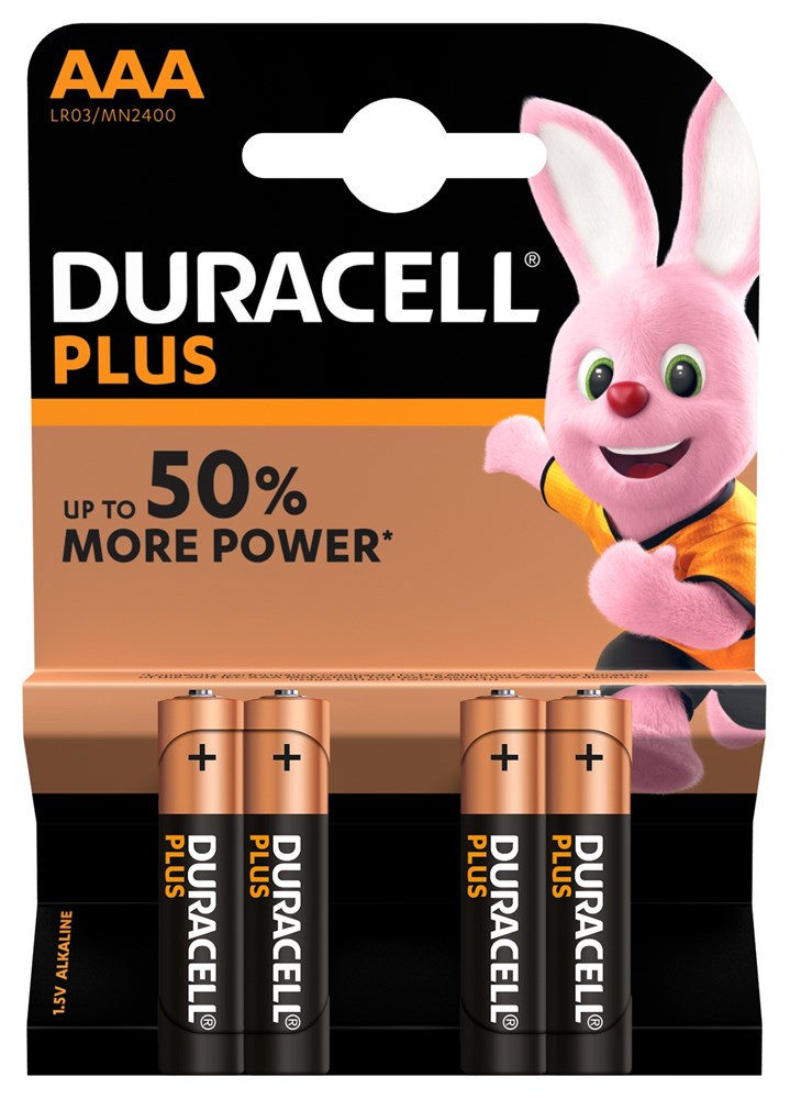 Krijger Canberra Riskant Duracell Plus Power batterij 1.5V LR03 AAA (4st) inclusief  verwijderingsbijdrage | Polvo bv