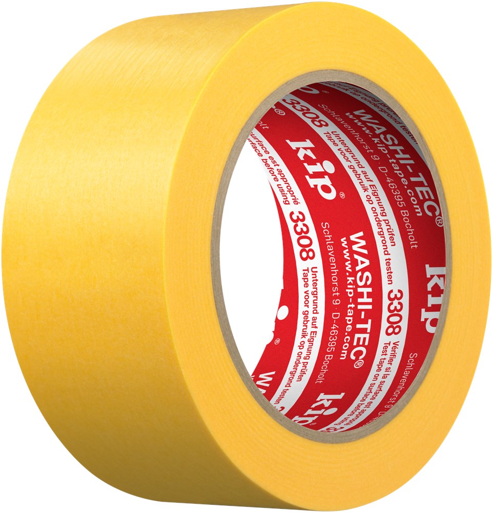 Kip FineLine tape Washi-Tec 3308 geel rol 50 meter (4)