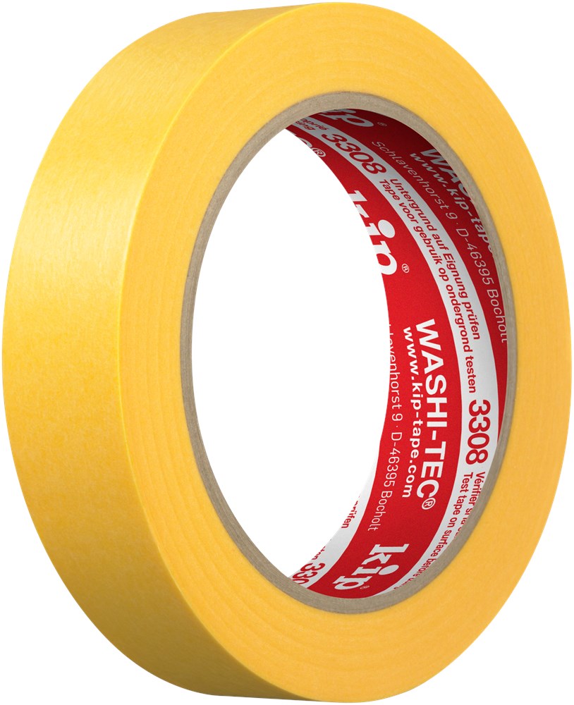 Kip FineLine tape Washi-Tec 3308 geel rol 50 meter (2)