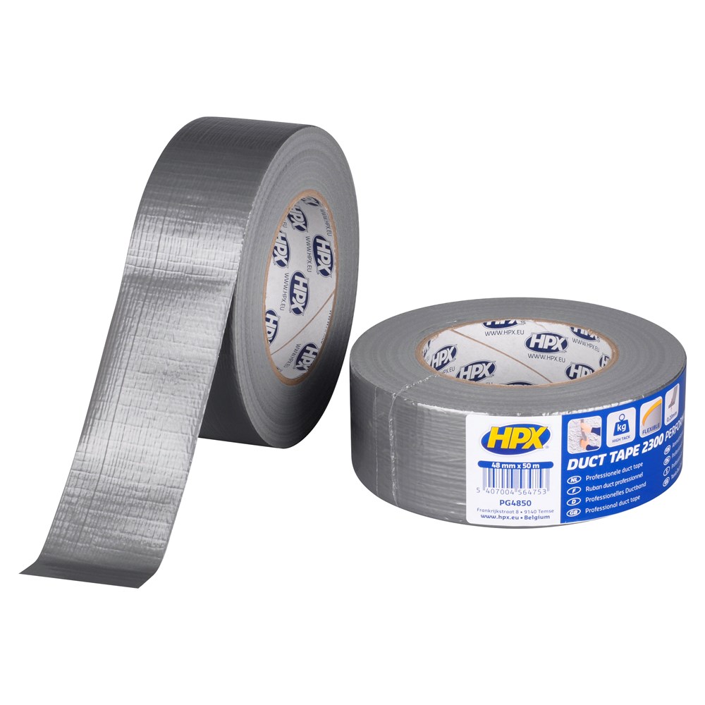 HPX ducttape 2300 zilver 48mm rol 50 meter (1)