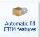 1. Automatic fill ETIM features button