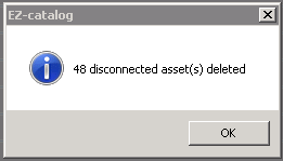 3. Deleted disconnected assets