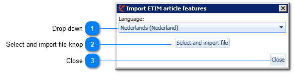 Import ETIM features