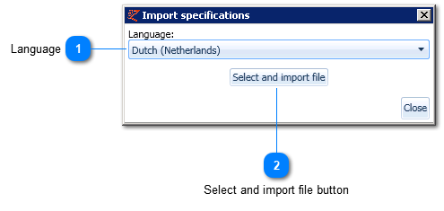Import specifications